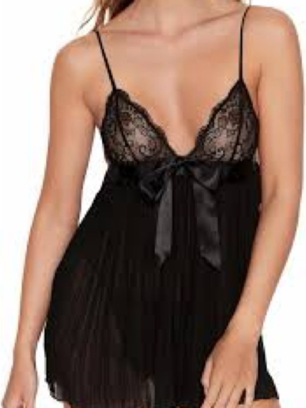 Victoria's Secret Embellished and Pleated Babydoll Women's Lingerie